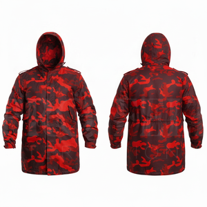 Whole Sale Protective Clothing Custom Camouflage Hooded Waterproof Outdoor <b>Jacket</b> Windproof Lightweight <b>Utility</b> Coat for <b>Men</b> - Product Image 3