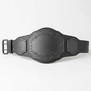 Professional Manufacturer's Muzamin Apparel Unisex Heavyweight PU Leather Breathable Lace-Up Championship <b>Belts</b> for <b>Wrestling</b> - Product Image 1