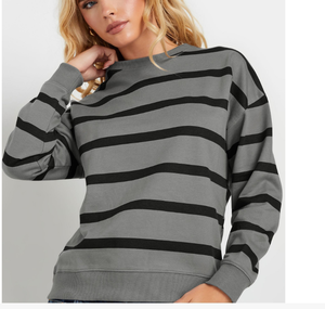 Women's Autumn Cartoon Acid Wash Long Sleeve <b>Pullover</b> <b>Sweater</b> Solid Color 100% Cotton Crew Neck Knitted Top sweatshirt - Product Image 3
