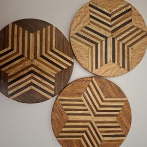 Juego de Posavasos de Resina y Madera de Lujo Hechos a Mano de la Mejor Calidad, 5 Piezas con Soporte, Color Personalizado, Forma Redonda, Duraderos, 10 mm de Grosor, Ecológicos, para Fiestas - Product Image 6