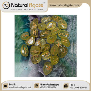 Meilleure vente de cristaux de reiki d'énergie en pierre naturelle Crystal Quartz Rune Set: Fournisseur Rune Set From Natural Agate - Product Image 5