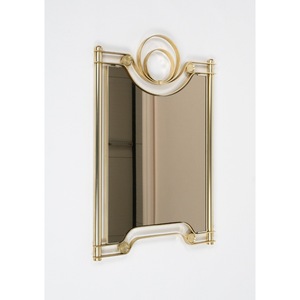 Industry Trending Art Deco Brass Framed Wall Mirror With Gold Finish Decorative Design - Product Image 4