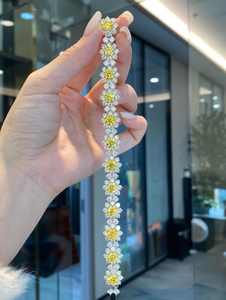 Bracelet à breloques en saphir jaune naturel en argent sterling 925, pierre de naissance de novembre, idéal pour cadeau de fête, vente en gros - Product Image 5