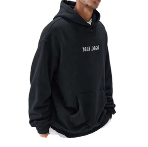 Sweat-shirts pour hommes tendance, couleur contrastée, patchwork, manches raglan, capuche avec cordon de serrage, tissu jersey fin et respirant, printemps automne - Product Image 1