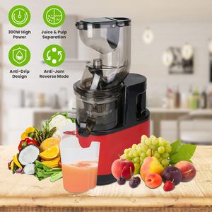 Estrattore di Succo Elettrico a Masticazione Lenta da 300W, Spremitura a Freddo per Frutta e Verdura Intera, Funzione Inversa con 2 Contenitori - Product Image 5