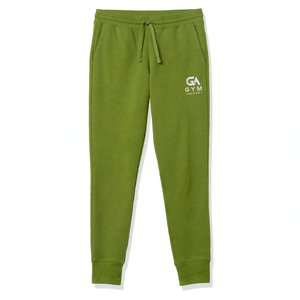 Pantalones Deportivos Casuales para Hombre GYM Active, Cintura Media, Color Verde, Algodón, Cintura Elástica, Pantalones Jogger de Alta Calidad para Hombre, Ropa Urbana - Product Image 1