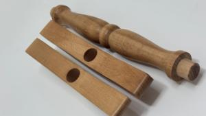 Handcrafted Solid Wood Niddy Noddy with <b>Engraving</b> for Winding & Measuring Yarn-For Spinners Knitters Weavers & Fiber Artists - Product Image 3