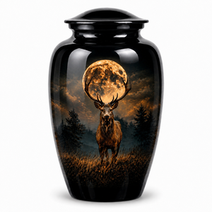Windmill With <b>Dog</b> Picture Sticker Enamel Cremation Urn with European & American Style for Human Funeral <b>Ashes</b> - Product Image 6