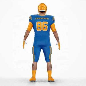 Uniformes de Fútbol Americano Personalizados para Adultos, Alta Calidad, Transpirables, Antibacterianos, Anti-UV, Secado Rápido, Manga Corta, Tallas Grandes - Product Image 2