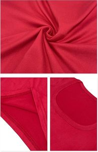 Blusa Casual de Punto para Mujer, Color Sólido, Cuello Cuadrado, Manga Corta, Corte Regular, Mezcla de Algodón y Spandex, Primavera-Verano - Product Image 4