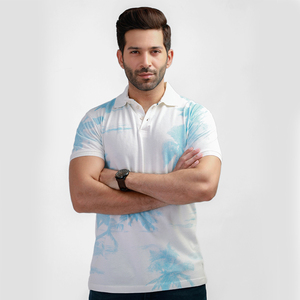 เสื้อโปโลผู้ชายคุณภาพสูงแบบเรียบสำหรับงานซับลิเมชั่น ขายส่ง เสื้อโปโลผู้ชายสีพื้นแบบใหม่ ระบายอากาศได้ดี ป้องกันการเป็นขุย - Product Image 6