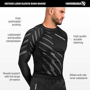 Camiseta de Compresión para Hombre con Protección Solar UPF 50+, Manga Larga, Logotipo Frontal, Secado Rápido, Antibacteriana, Transpirable, Poliéster/Spandex - Product Image 5