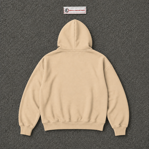 Sudadera con capucha beige extragrande con cremallera y logo de signo de dólar, diseño gráfico de streetwear personalizado, unisex, informal, a la moda, en oferta. - Product Image 6