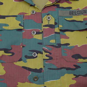 Camiseta de manga larga del uniforme de Bélgica, estampado de 4 colores, poliéster transpirable, uniforme para exteriores, talla adulto - Product Image 5