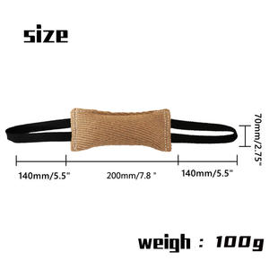 Jouet pour chien en corde de jute écologique – Jouet à mâcher et à tirer en fibres naturelles pour chiens, produit pour animaux de compagnie sûr et biodégradable - Product Image 4