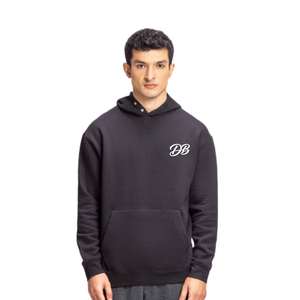 Sweat-shirt à capuche en molleton épais pour femme, avec logo personnalisé, couleur anthracite, coupe oversize, style streetwear, vente en gros - Product Image 1