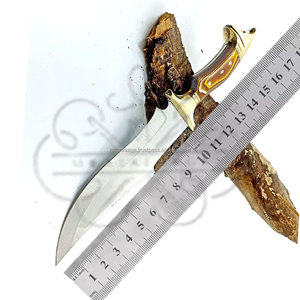 มีดล่าสัตว์เหล็ก 4116 ทำมือ ใบมีดแบบเต็มด้าม พร้อมปลอกหนัง - Product Image 2