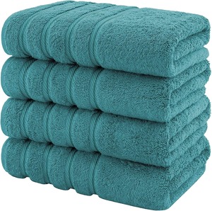 Serviettes de bain en coton 100% pur, directement de l'usine, douces, absorbantes et réutilisables, pour hôtels et complexes hôteliers, disponibles à la vente - Product Image 6