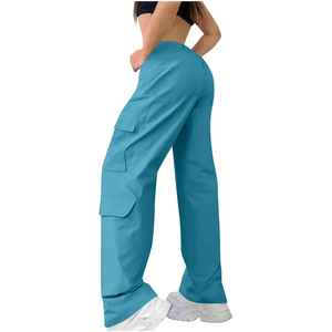 High Quality Cargo Pants <b>Baggy</b> Nylon Sweatpants Gym Casual Loose Fit Cargo <b>Trousers</b> Fashion Streetwear Pants for <b>Women</b> - Product Image 4
