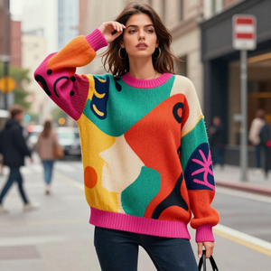 Ensemble de sweats à capuche en polyester/nylon, pulls en molleton tricoté, vêtements décontractés d'hiver, broderie personnalisée OEM ODM - Product Image 5