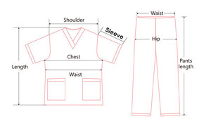 Tenues d'infirmières pour femmes, ensembles de blouses et pantalons de travail en coton 100% extensible dans les quatre sens, de haute qualité, pour usage hospitalier, pantalon de jogging - Product Image 5