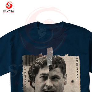 เสื้อยืดผู้ชายผ้าฝ้าย 100% 300 GSM ออกแบบโลโก้ตามสั่ง เสื้อยืดลายกราฟิกน้ำหนักมากสำหรับผู้ชาย สกรีนลายเสื้อยืด - Product Image 3