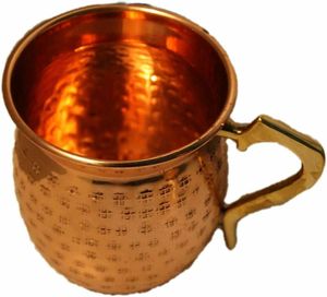Copper beverage <b>mug</b> collection hammered handmade cocktail cups reusable premium metal serving durable <b>mugs</b> - Product Image 5