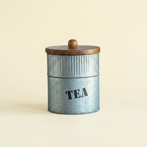 Wholesale Factory Supply Galvanized Metal Canister Set for Rustic Decor Farmhouse Kitchen Storage <b>Jars</b> Set of 3 Canister - Product Image 2