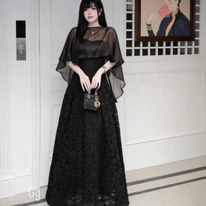 Robe longue élégante et décontractée pour femme, unie, lavable, confortable, taille naturelle, pour polo en soie à manches courtes - Product Image 4