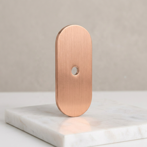 Pomo de latón de lujo ovalado en bronce con acabado mate, moderno y duradero, para muebles, cajones de cocina, puertas y armarios - Product Image 6