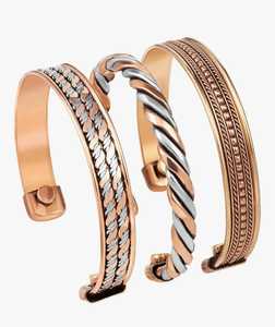 Cheap Price Handmade Luxury Spiral Metal <b>crafts</b> Bracelet Men Copper Customized Design Health <b>Wire</b> Cuff Polished Design - Product Image 6