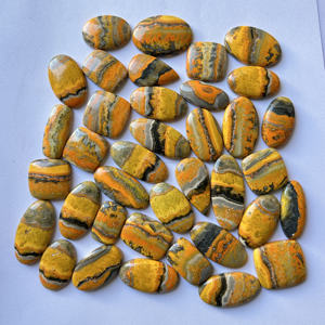 High Quality 100% Natural <b>Bumble</b> <b>Bee</b> Jasper Loose Gemstone Cabochon Multi-Shape Various Sizes Healing <b>Jewelry</b> Wholesale OEM - Product Image 3