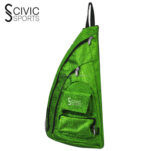 Mochila de animadora con purpurina unisex de alta calidad, bolsa de baile con diseño de paneles y forro de poliéster - Product Image 1