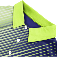 T-shirt décontracté à manches courtes en polyester tricoté, col en V, coupe ajustée, imprimé par sublimation 3D, personnalisable pour hommes (OEM/ODM)