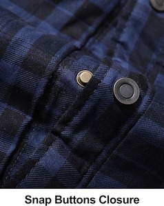 Vente en gros de vestes zippées d'hiver unisexe à manches longues, en flanelle à carreaux, patchwork, doublées en polaire épaisse et matelassée, en toile, à prix abordable - Product Image 2