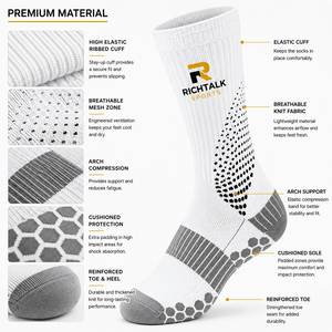 Chaussettes athlétiques tendance, motif à pois blancs et noirs, respirantes, tricotées, pour le basketball, adultes, été - Product Image 6