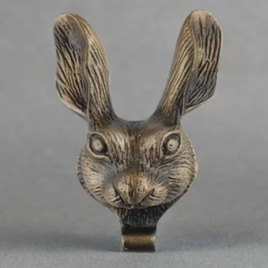 Antique Style Iron Rabbit <b>Door</b> Knocker animal Shaped Knocker <b>Rustic</b> Wildlife Front <b>Door</b> Accent <b>Rustic</b> Animal - Product Image 3
