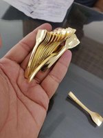 Cuillère en laiton pour Shilajit, finition dorée, cuillère doseuse ayurvédique pour résine, outil de mesure réutilisable pour compléments à base de plantes