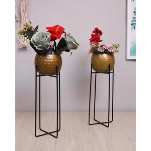 Vase en métal de style moderne, best-seller, avec un matériau durable et un design élégant pour les arrangements floraux et la décoration intérieure - Product Image 6
