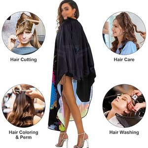 ผ้าคลุมสำหรับแต่งผมใช้ซ้ำได้เป็นมิตรกับสิ่งแวดล้อมผ้านุ่มทนทานวัสดุที่ยั่งยืน - Product Image 6