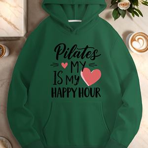 Pilates est mon happy hour sweats à capuche décontractés pour femmes - Product Image 1