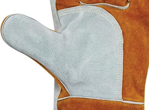 Gants de soudage en cuir robustes Holy Signs International avec doublure en coton, résistants à la chaleur, pour applications TIG, paume renforcée, longs - Product Image 3