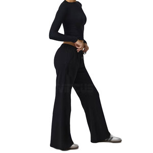 Custom Made Design Breathable Eco-Friendly Women Flared Pants Unique Design Top Selling Flared Pants In Wholesale - Product Image 6