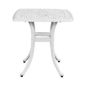 Tavolo Quadrato in Alluminio Pressofuso per Esterni, Elegante Set di Tavolini da Giardino e Bordo Piscina per Aree Bar e Cocktail all'Aperto - Product Image 1