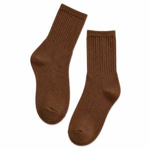 Chaussettes pour femmes en coton doux, confortables, respirantes, légères, en tissu extensible, pour usage quotidien, automne, écologiques, pour l'intérieur, pour jeunes - Product Image 1
