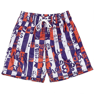 Shorts de sport unisexe personnalisés en maille soyeuse de luxe, imprimés par sublimation sur toute la surface, mi-cuisse, pour entraînement, basketball, gym et streetwear - Product Image 3