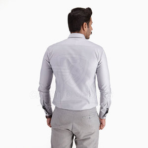 Chemises en coton pour hommes au design personnalisé, en mélange de coton doux, avec coutures durables, vêtements de mode - Product Image 3
