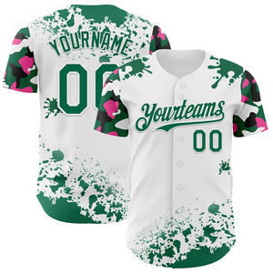 Uniformes de Béisbol Personalizados con su Propio Diseño, Camisetas Deportivas al por Mayor, Impresas, Transpirables, 100% Poliéster, Tela de Malla Bordada - Product Image 1