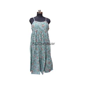 Vestido sin mangas elegante 100% algodón puro, el más vendido para mujer, ideal para fiestas en la playa o salidas nocturnas, disponible al por mayor. - Product Image 1