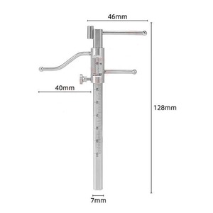 Calibrador Óseo Quirúrgico Ergonómico Castroviejo para Medir Distancia Vertical, 40mm x 7mm x 128mm, Plateado, Manual - Product Image 1